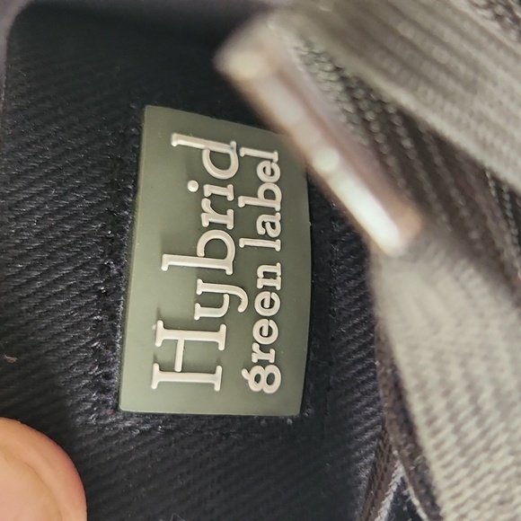 Hybrid Green Label Black High-Top Sneakers with Tan Accent - Picture 4 of 6